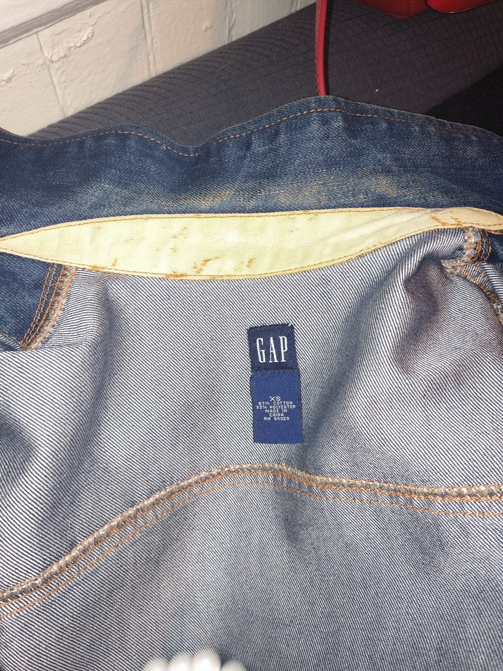 GAP Dark Blue Denim Jean Jacket - Picture 2 of 3